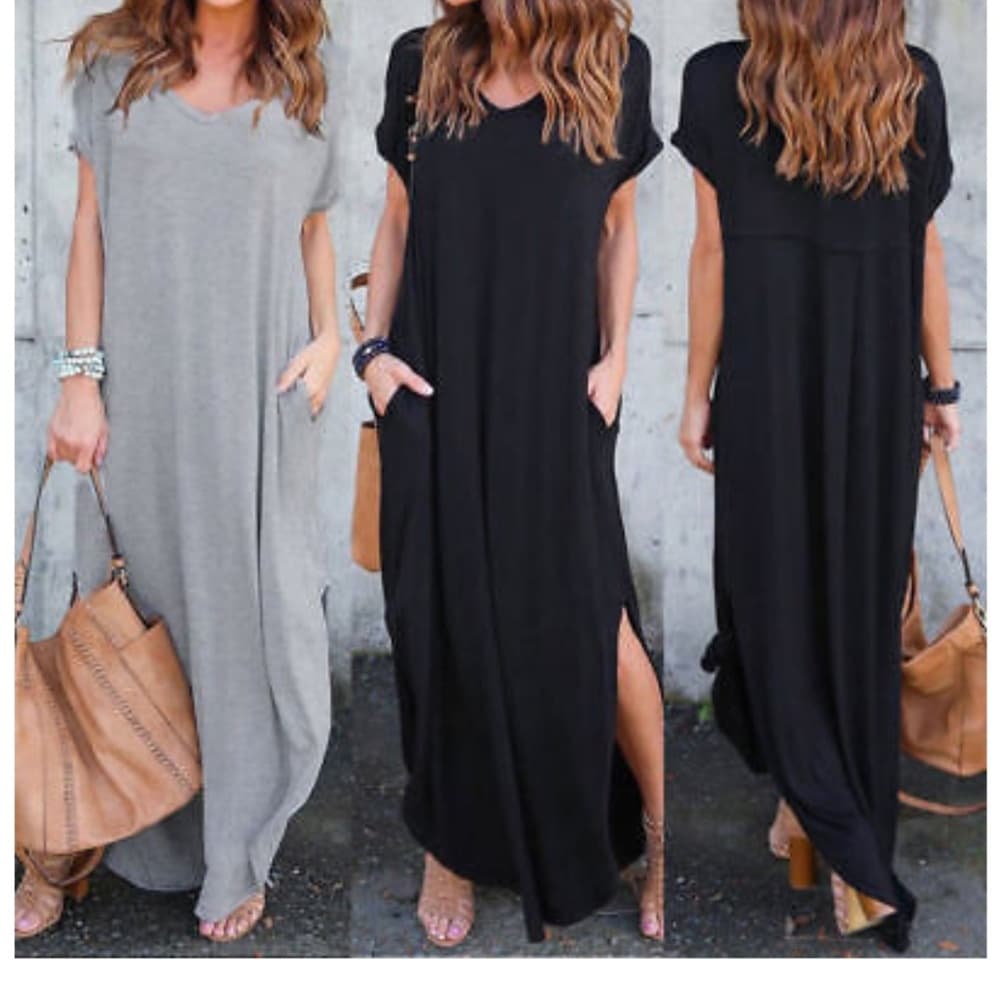 Long T-shirt Dress - Thumbnail 6