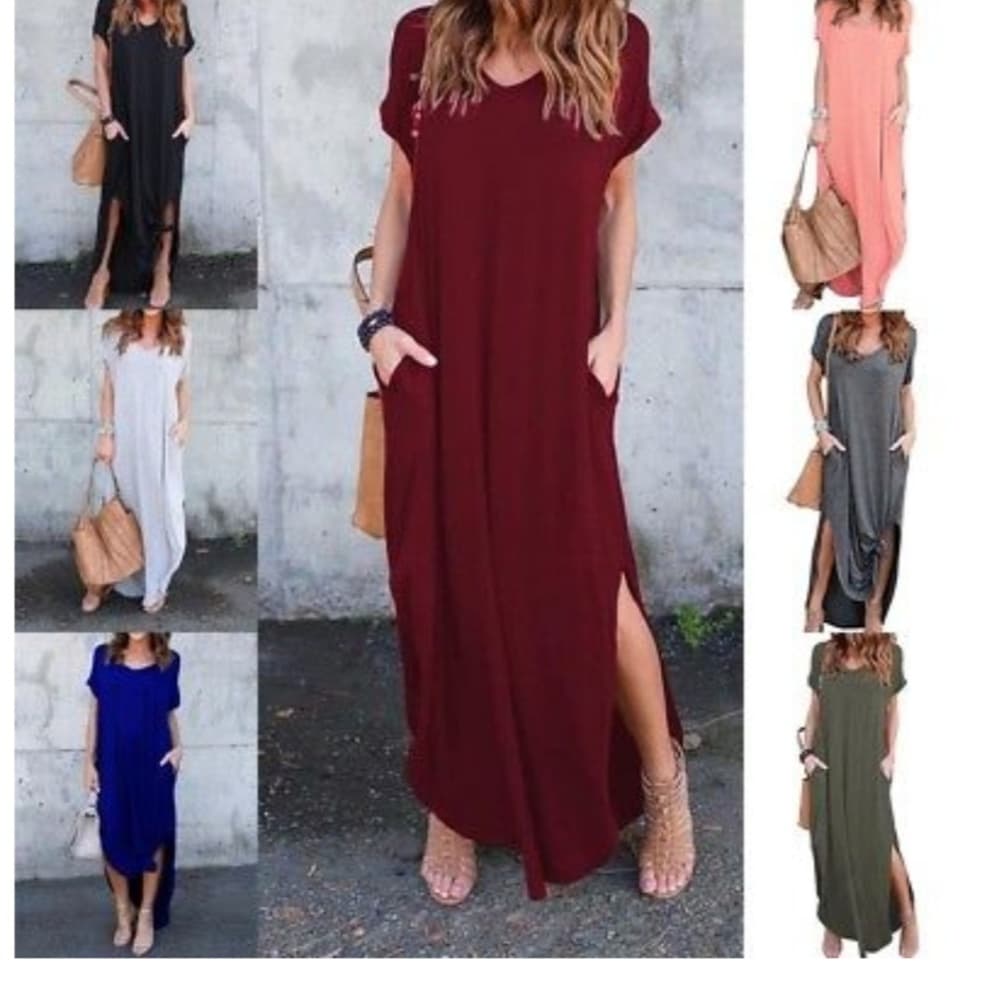 Long T-shirt Dress - Thumbnail 7