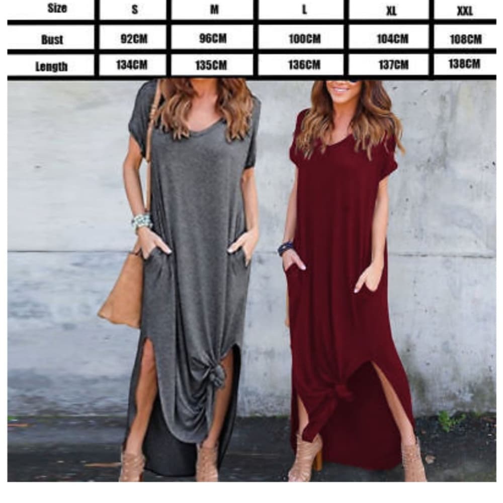 Long T-shirt Dress - Thumbnail 2