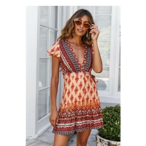 Summer Beauty Mini Dress - Thumbnail 3