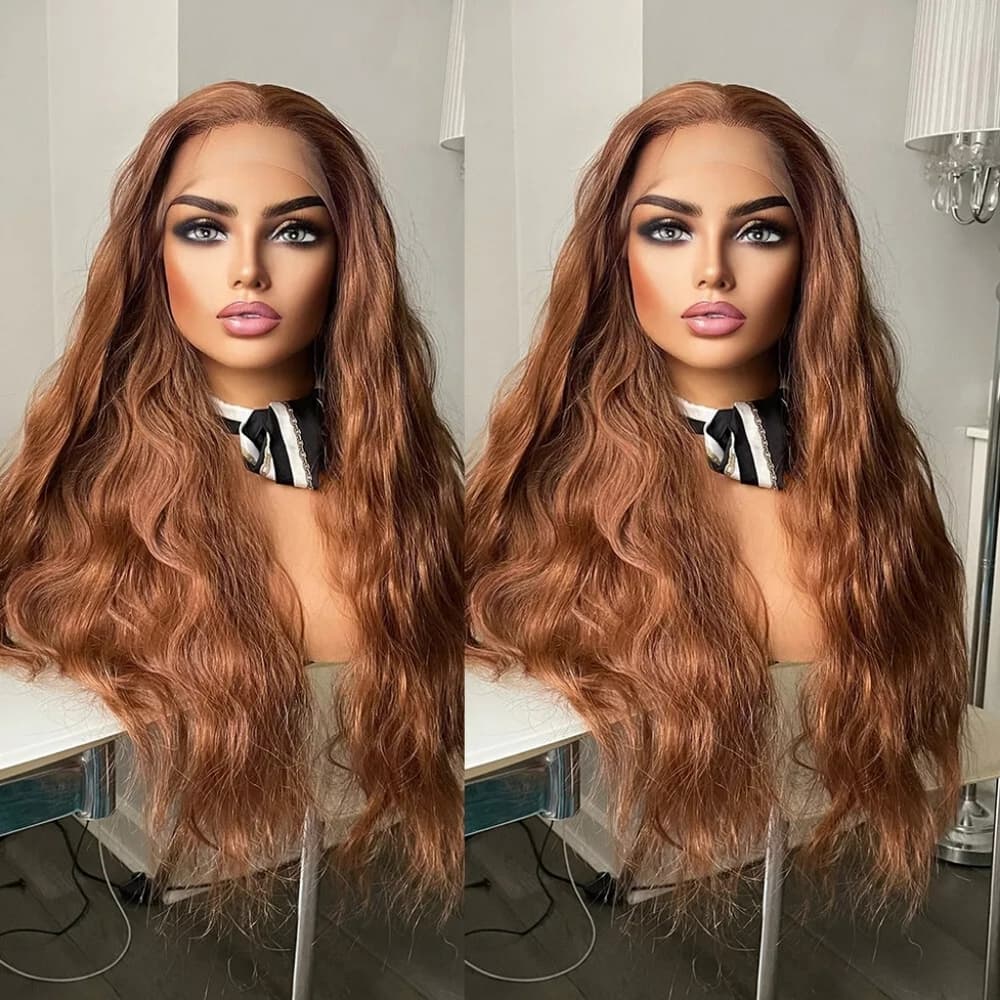 Brown Wavy Beautiful Lace Front Wig - Thumbnail 2