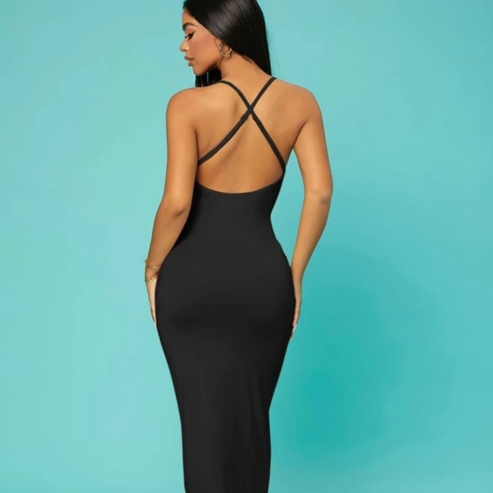 Black Sexy Dress - Thumbnail 3