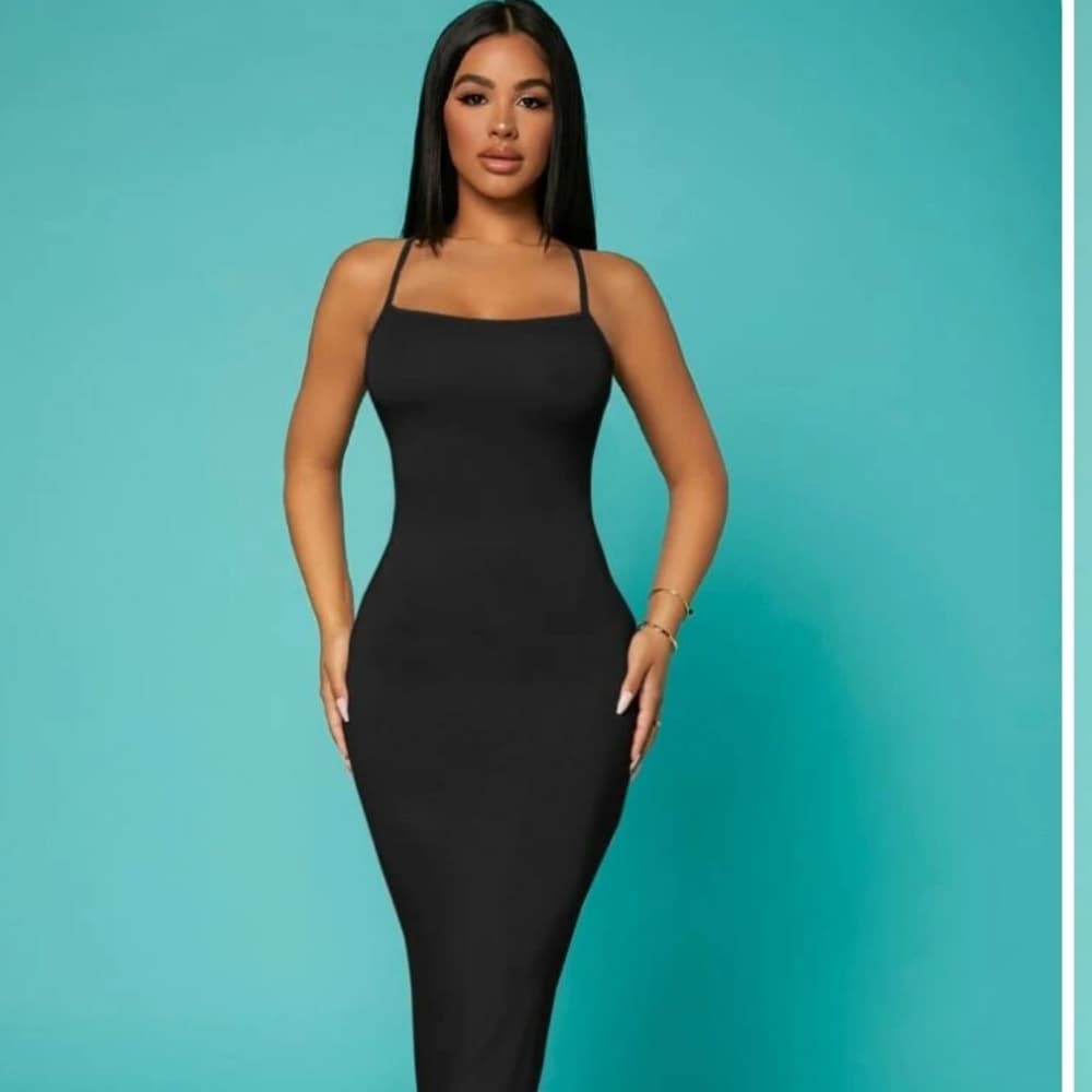 Black Sexy Dress - Thumbnail 4