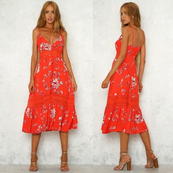 Flower Boho Beauty Dress - Thumbnail 3