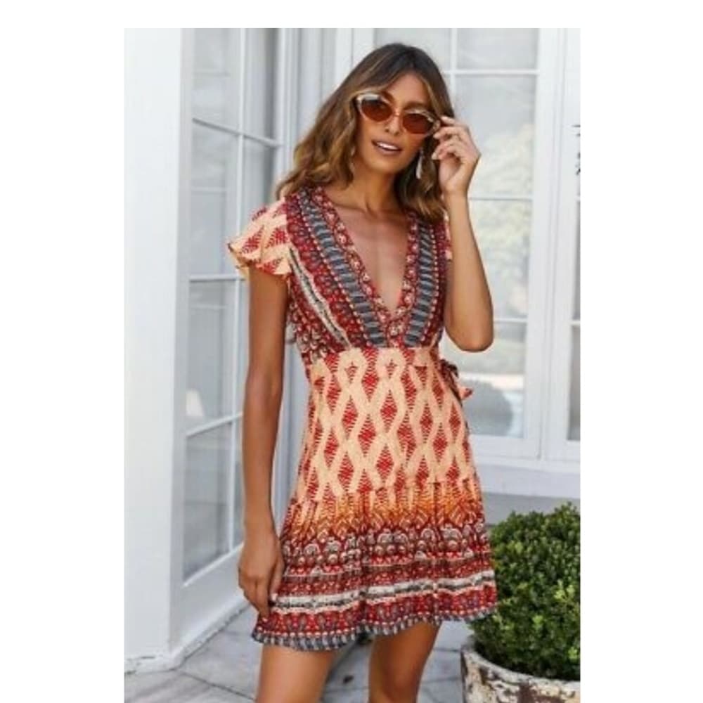 Summer Beauty Mini Dress - Thumbnail 2