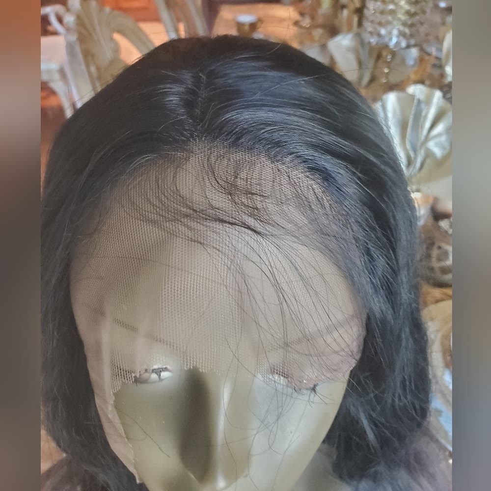 Black Brown #1b/30 Lace Front Wig - Thumbnail 10