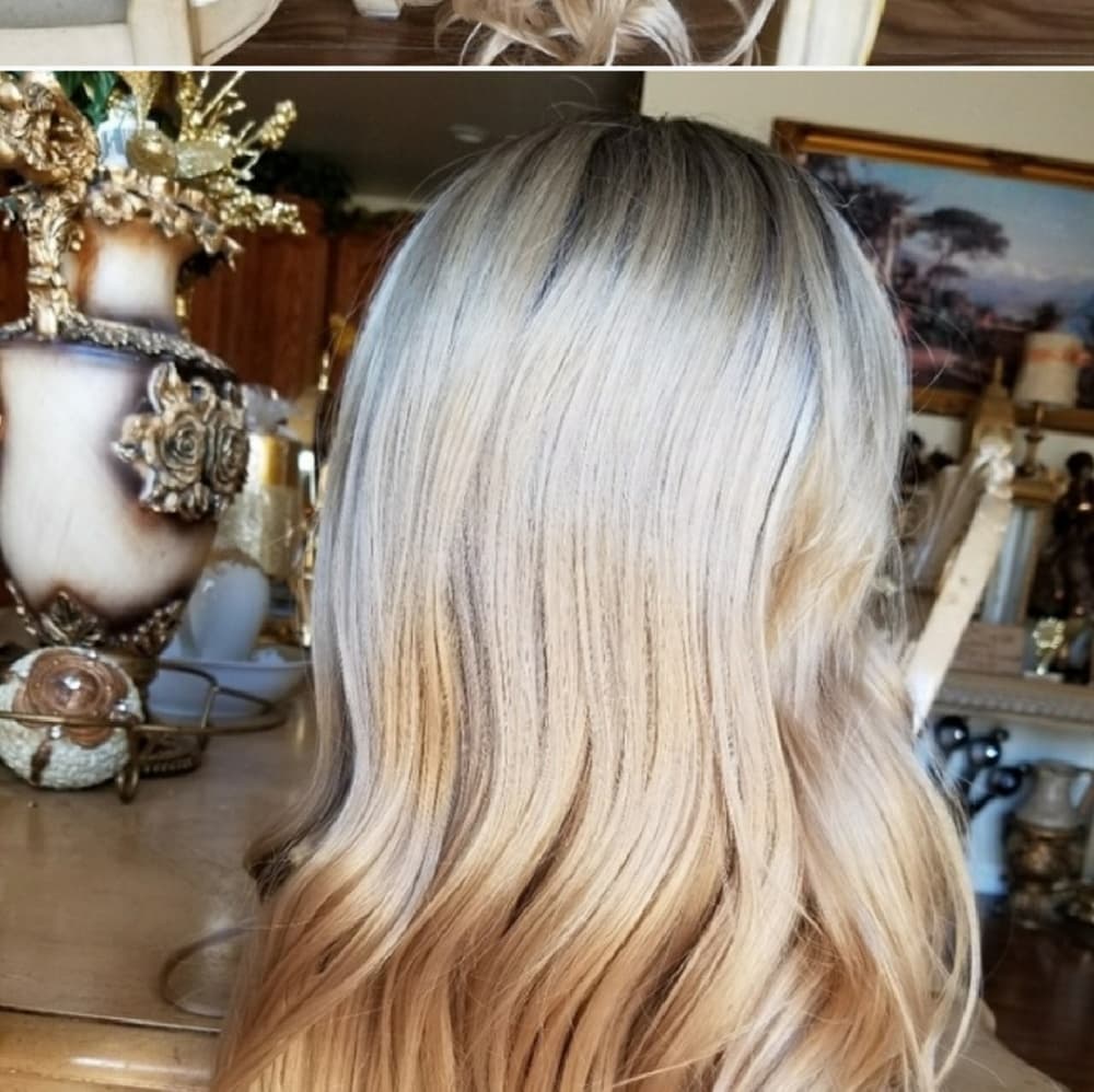 Ombre Blonde Lace Front Wig - Thumbnail 3