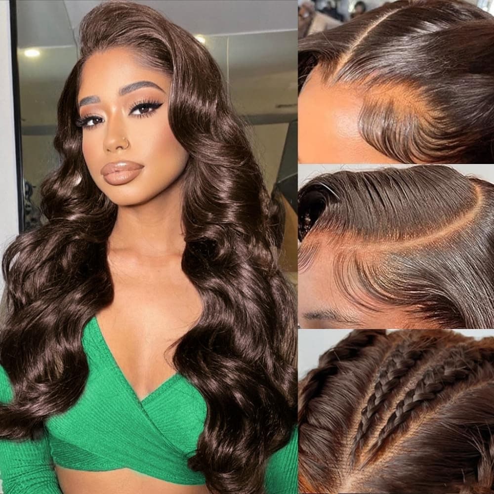 Brown Wavy Beauty Lace Front Wig - Thumbnail 3
