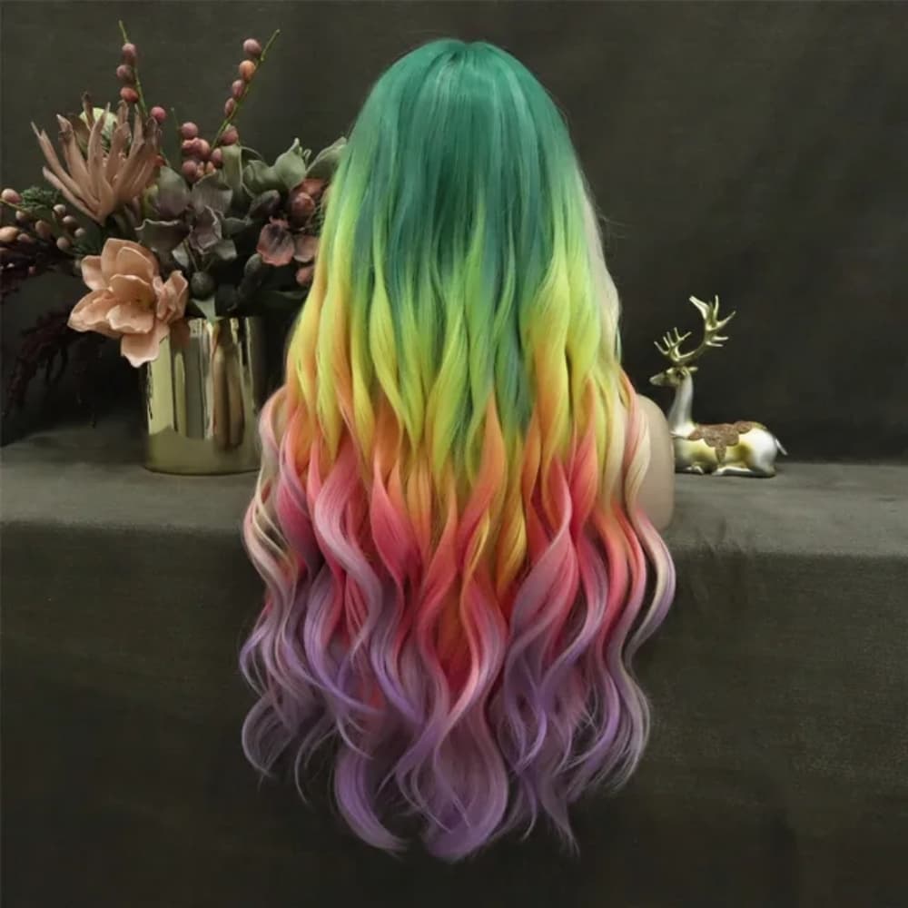 Rainbow Beautiful Lace Front Wig - Thumbnail 3