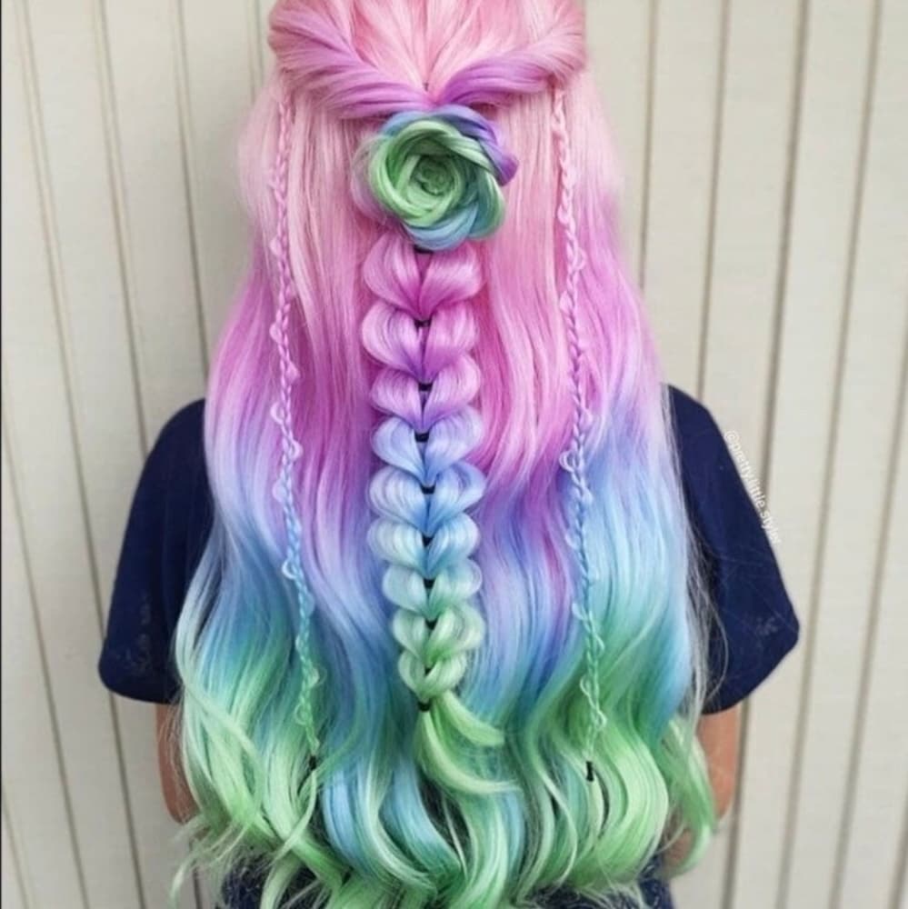 Rainbow Beauty Lace Front Wig - Thumbnail 16