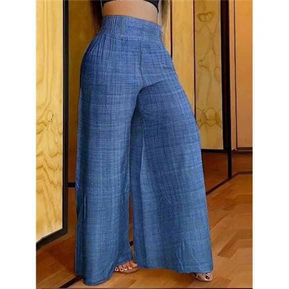 Women's Wide Leg Pants - Thumbnail 8