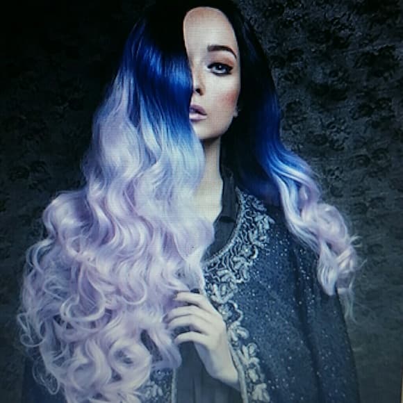 Beautiful Ombre Rainbow Wave Lacefront Wig! ! - Thumbnail 2