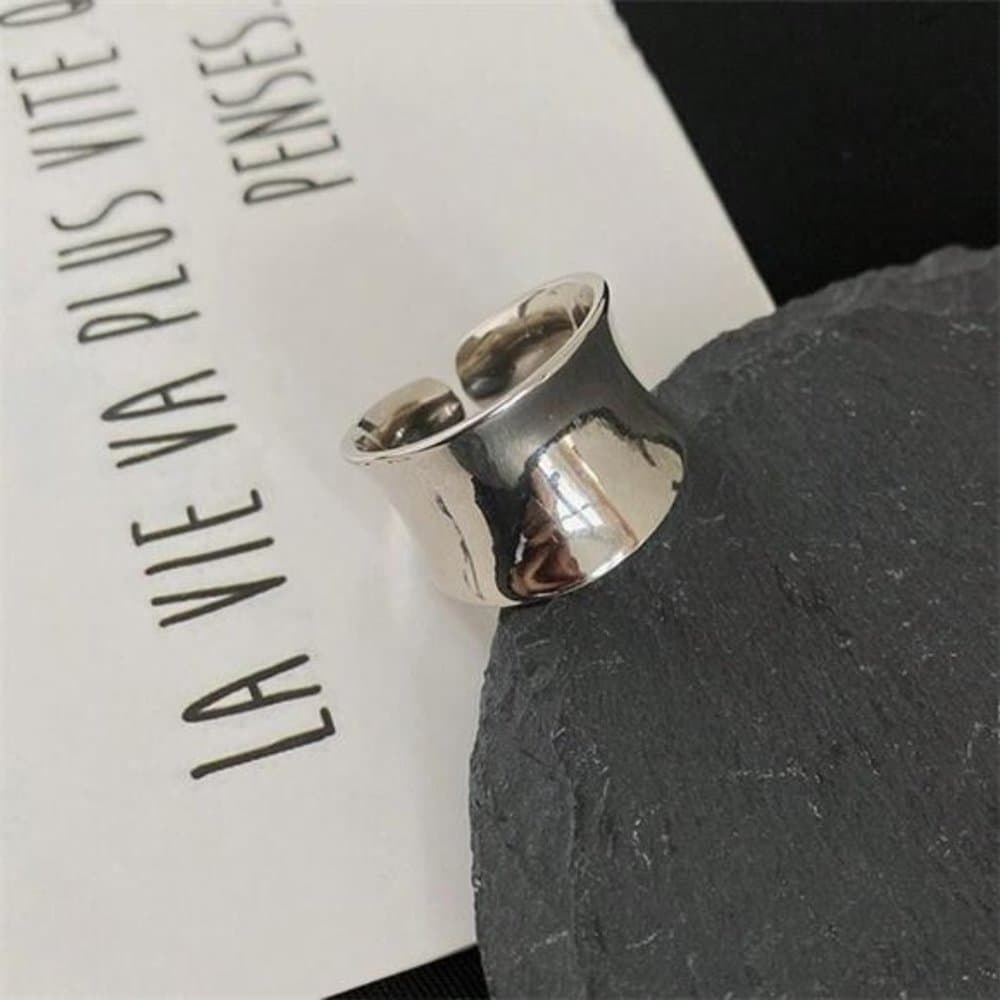 Vintage Fashion Personality Concave Convex Design Creative Index Finger Ring - Thumbnail 3