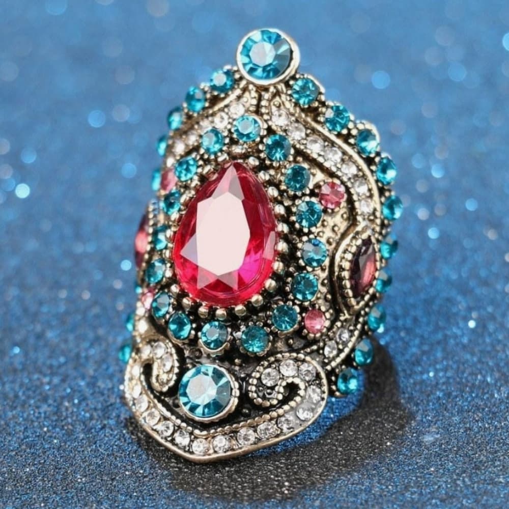 Turkish Sapphire Mosaic Ring - Thumbnail 2