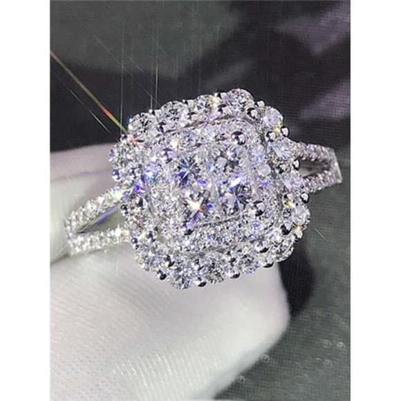 Cubic Zirconia Decor Ring - Thumbnail 7
