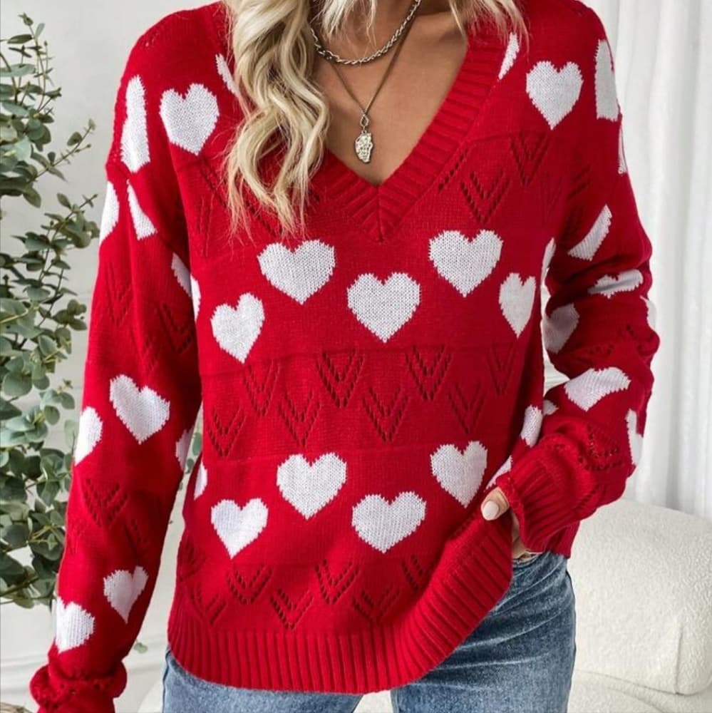 Cozy Hearts Sweater - Thumbnail 2