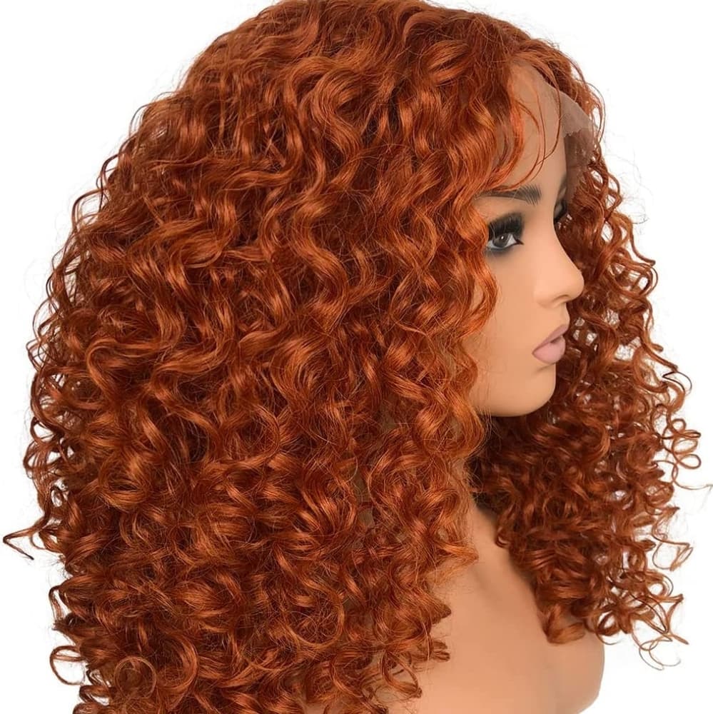 Ginger Copper Curly Red Beauty Lace Front Wig - Thumbnail 3