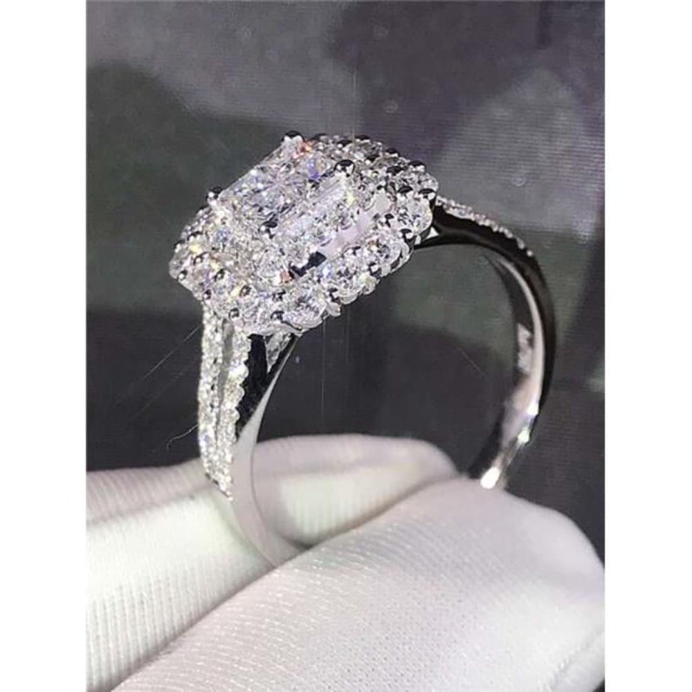 Cubic Zirconia Decor Ring - Thumbnail 3