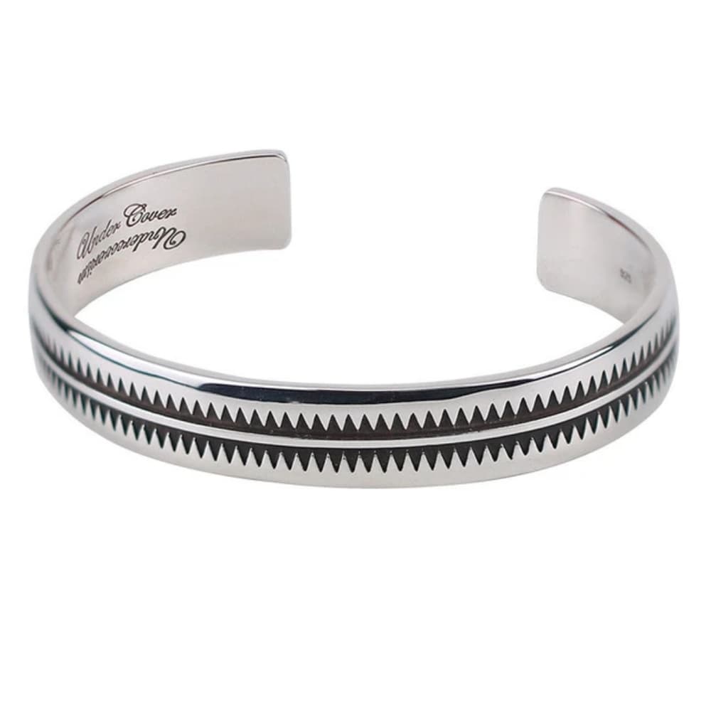 Sterling Silver Engeaved Bangle Bracelet - Thumbnail 10