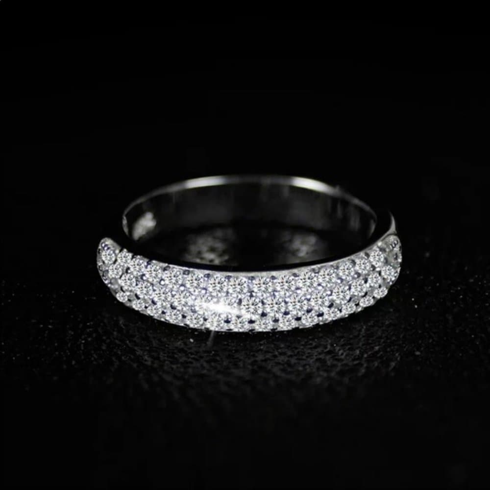 NEW 925 STERLING SILVER 2 CT DIAMOND ENGAGEMENT RING
