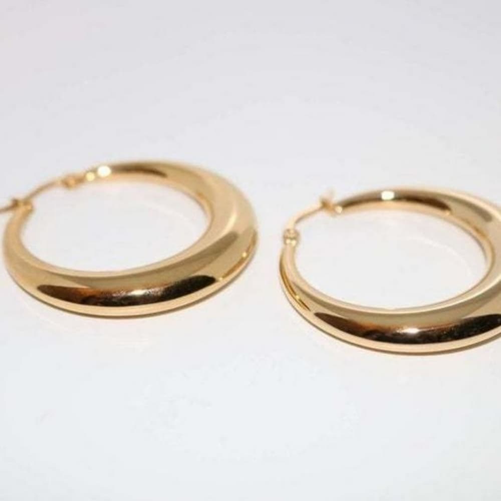 Beautiful 18K Yellow Gold Earrings - Thumbnail 8