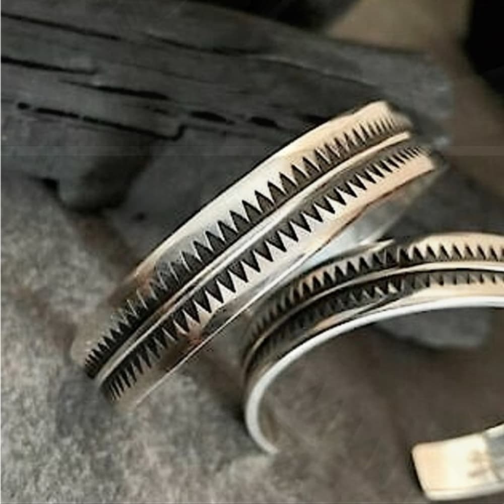 Sterling Silver Engeaved Bangle Bracelet