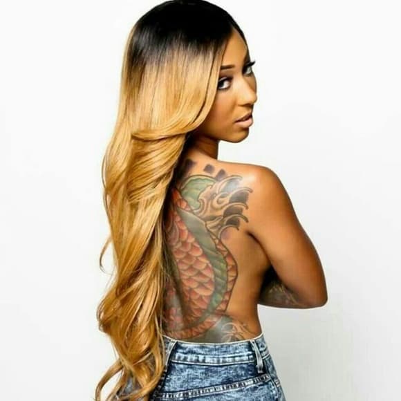Sexy Dark Root Blonde Full Lace Wig 26 inches