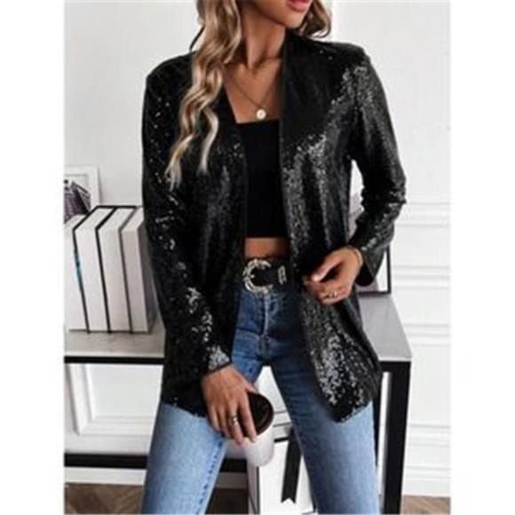 boho Fringe Lapel Collar vegan suede Jacket cowgirl - Thumbnail 2