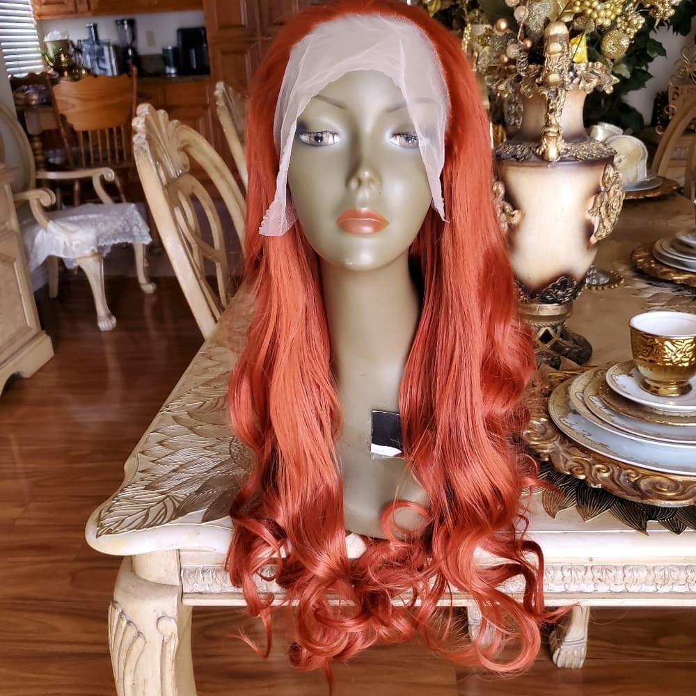 Copper Beauty Lace Front Wig - Thumbnail 6