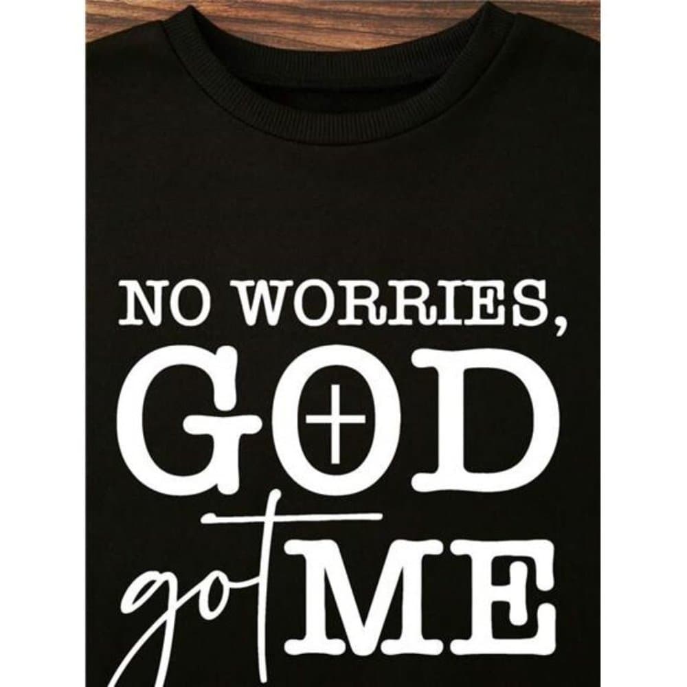 Slogan Graphic Drop Shoulder Sweatshirt - Thumbnail 8