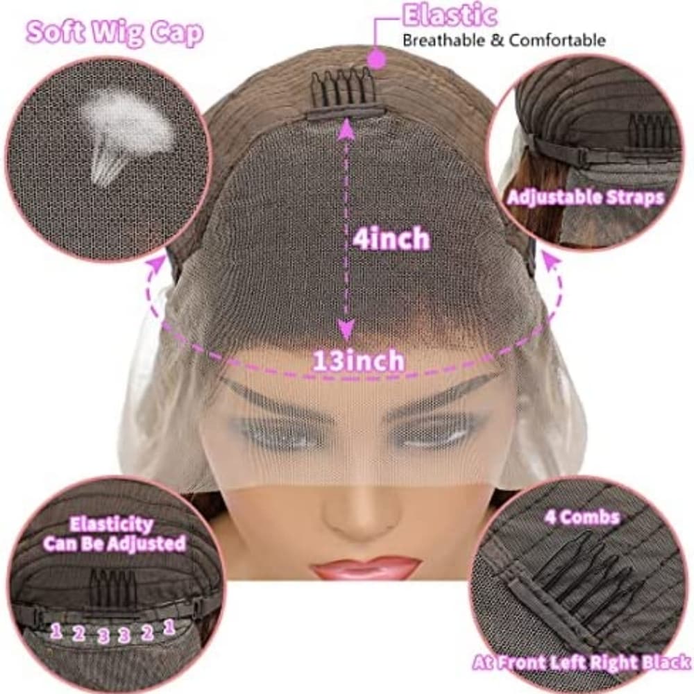 Human Hair Lace Front Wig 16-20 inches - Thumbnail 8