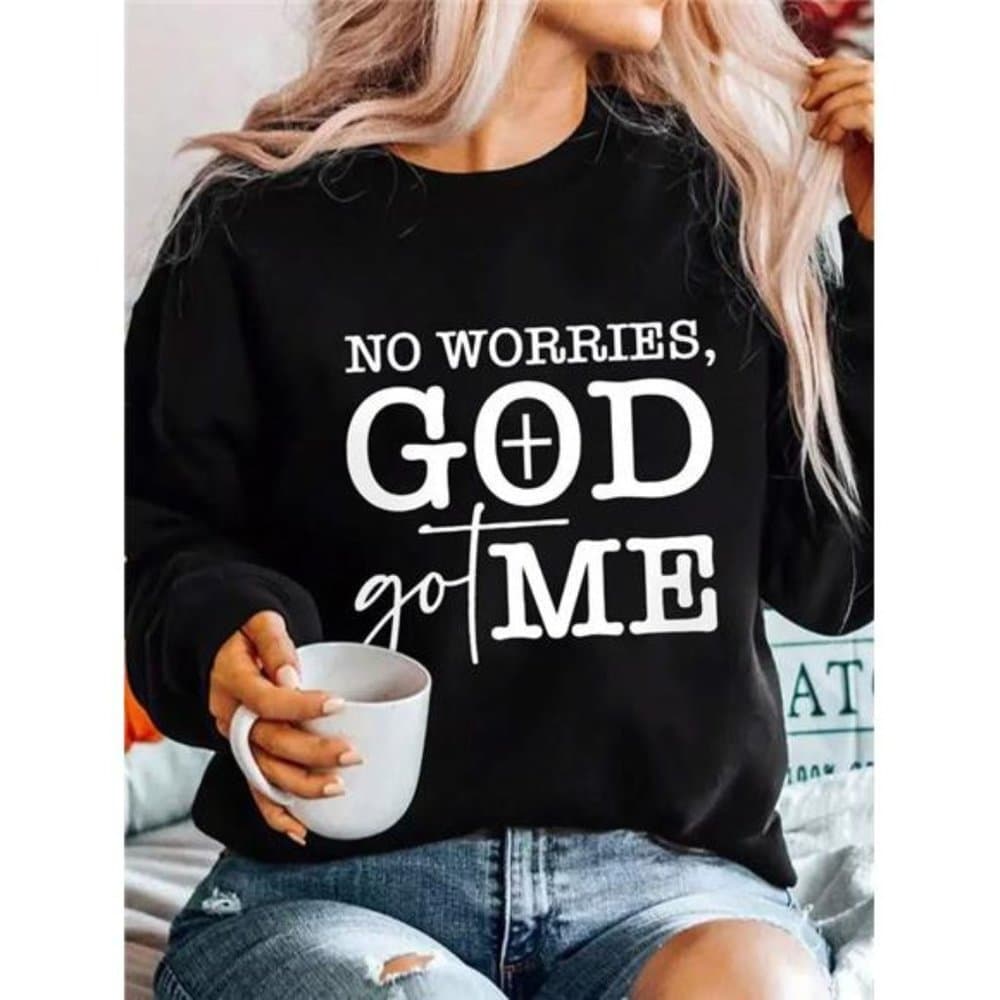 Slogan Graphic Drop Shoulder Sweatshirt - Thumbnail 5
