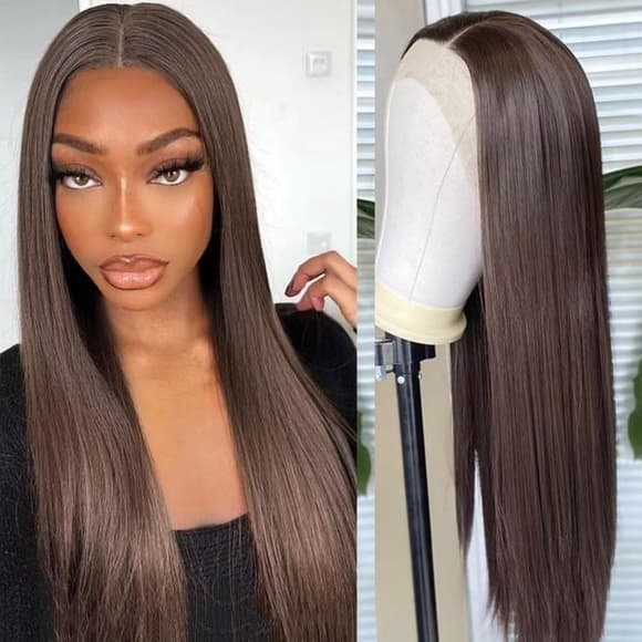 Brown Beauty Lace Front Wig - Thumbnail 7