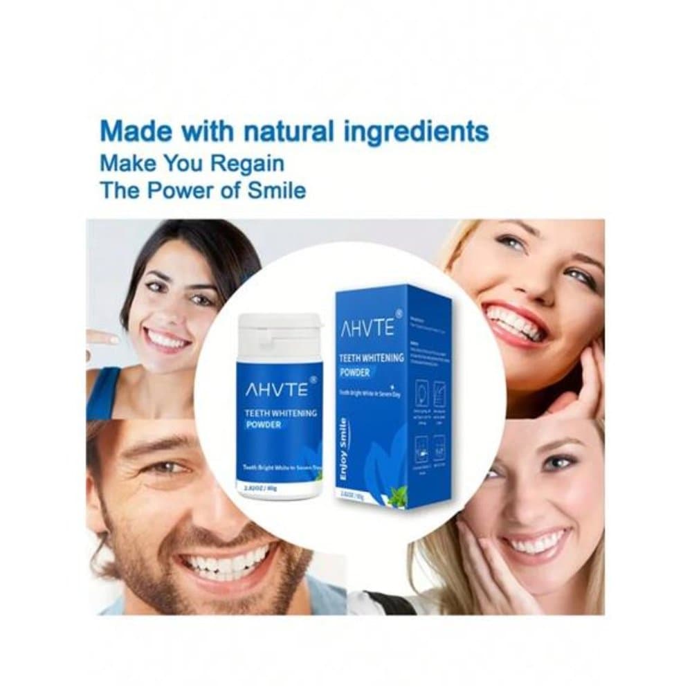 80g Whitening Teeth Powder Remover Stains from Coffee and Smoking - Thumbnail 12