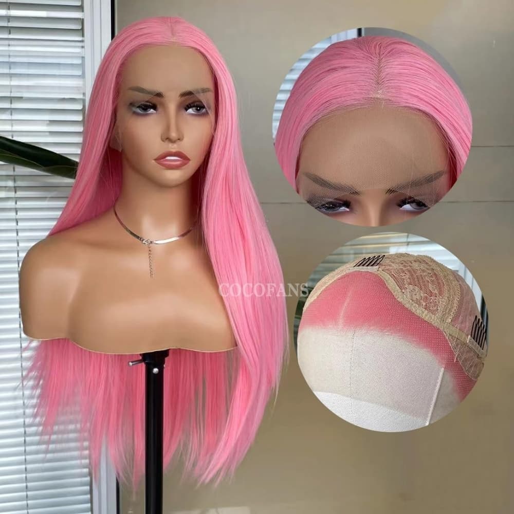 Pink Beauty Lace Front Wig - Thumbnail 4