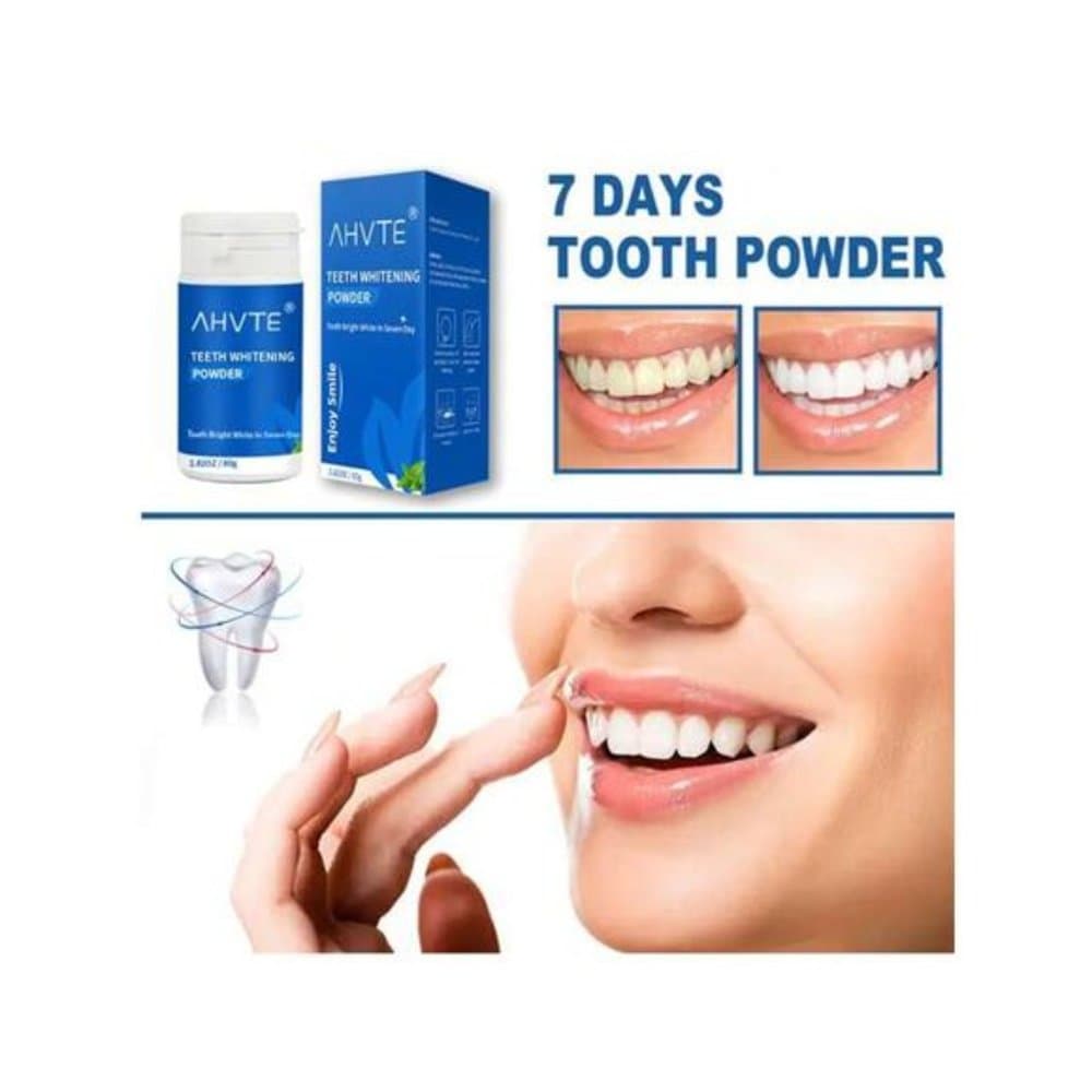 80g Whitening Teeth Powder Remover Stains from Coffee and Smoking - Thumbnail 4