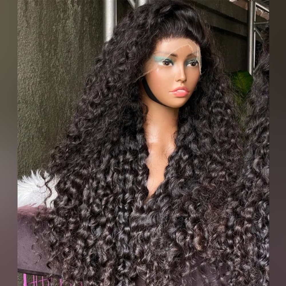 Curly Beauty Human Hair Lace Wig - Thumbnail 3