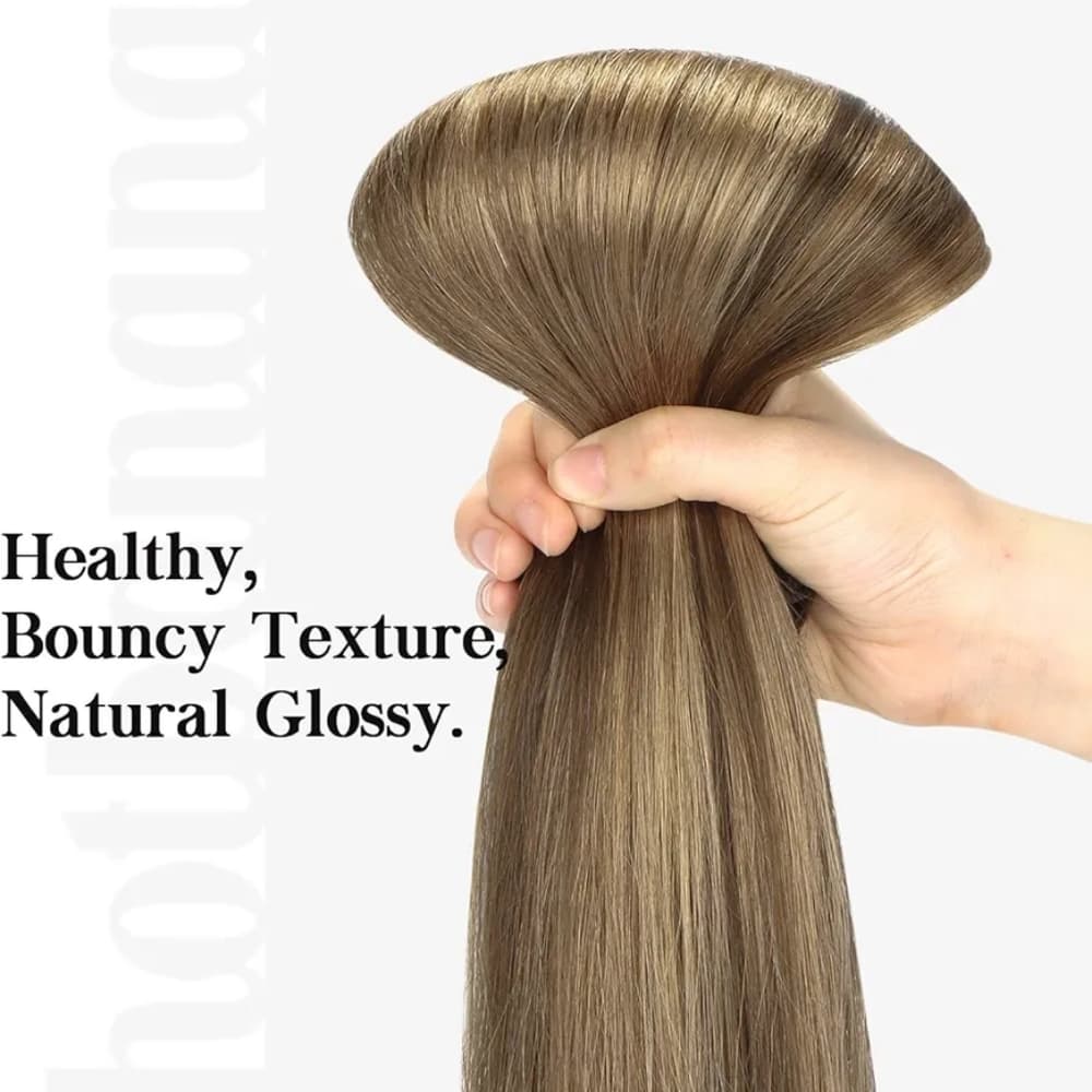 Brazilian Balayage Clip in Extensions 16 inches - Thumbnail 4