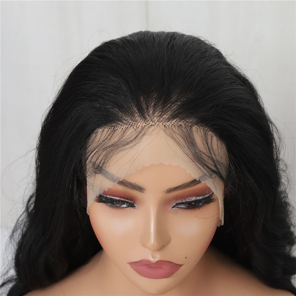 Black Beautiful Lace Front Wigq - Thumbnail 2
