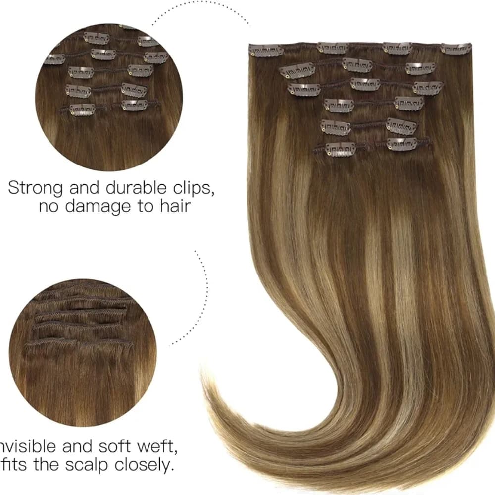 Brazilian Balayage Clip in Extensions 16 inches