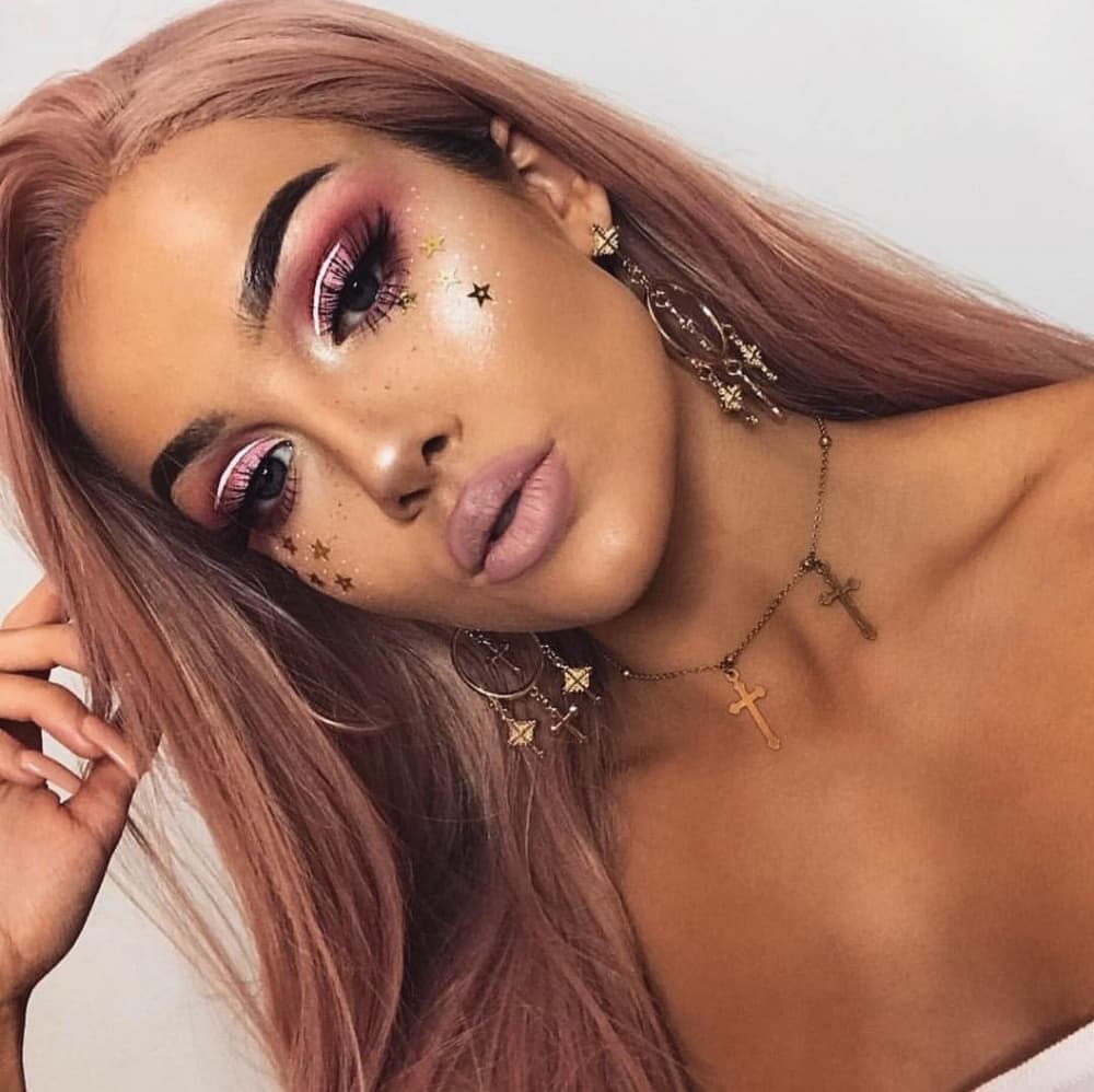 Pink Beauty Lace Front Wig