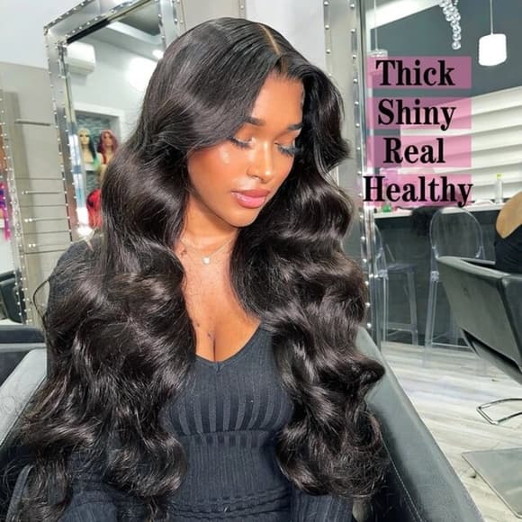 Curly Beauty Human Hair Lace Wig - Thumbnail 2