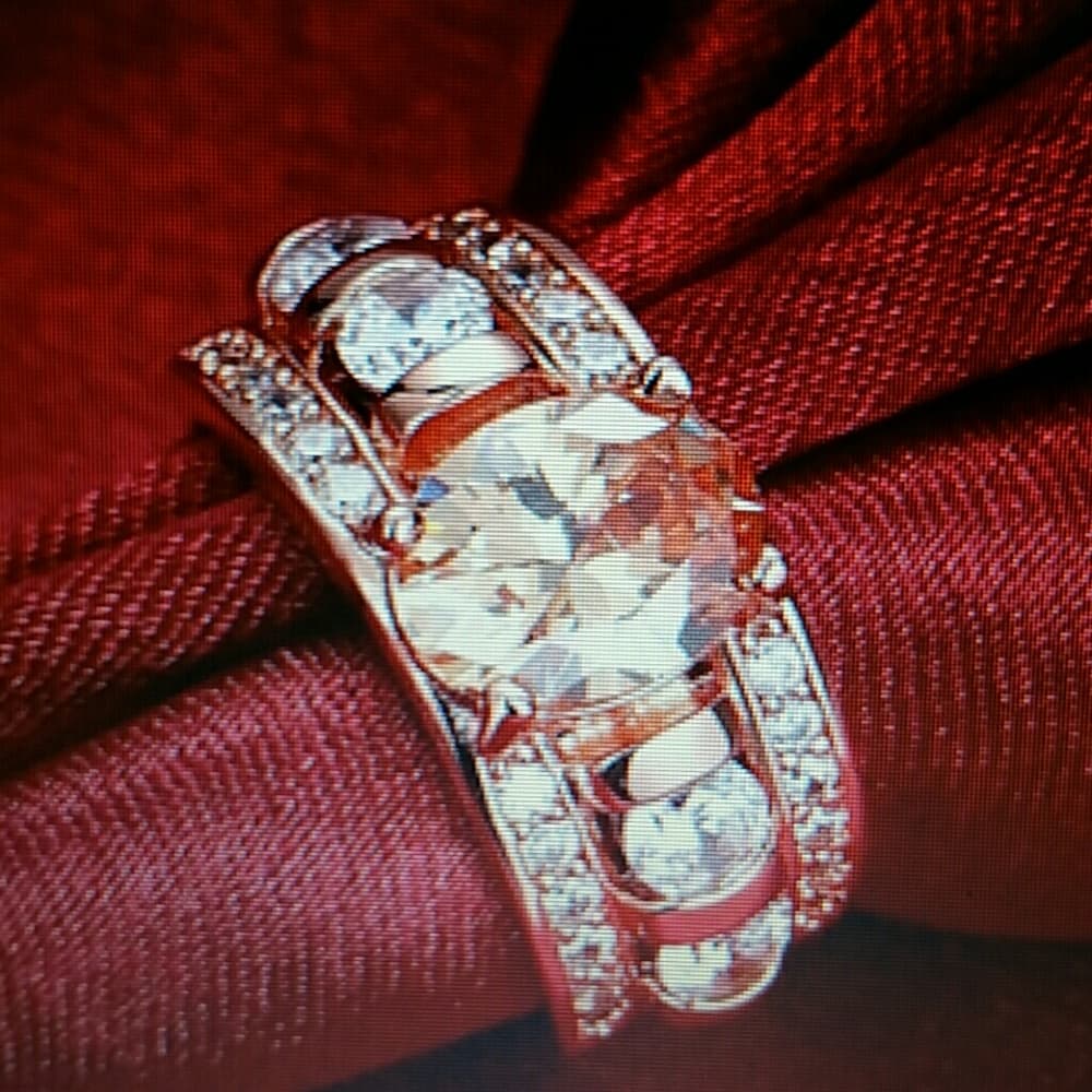 Rose Gold Plated Ring Cubic Zirconia Ring - Thumbnail 2