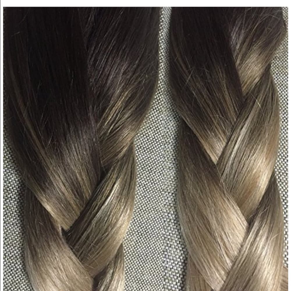 Brazilian Balayage Clip in Extensions 16 inches - Thumbnail 3