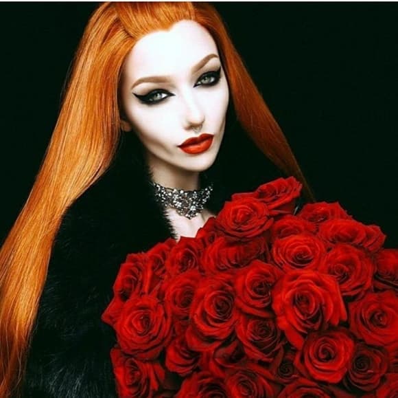 Orange Red Beauty LaceFront Wig 24-26 invhes - Thumbnail 3