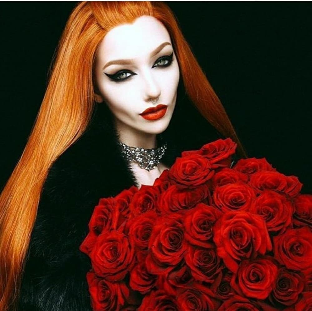 Orange Red Beauty LaceFront Wig 24-26 invhes - Thumbnail 2