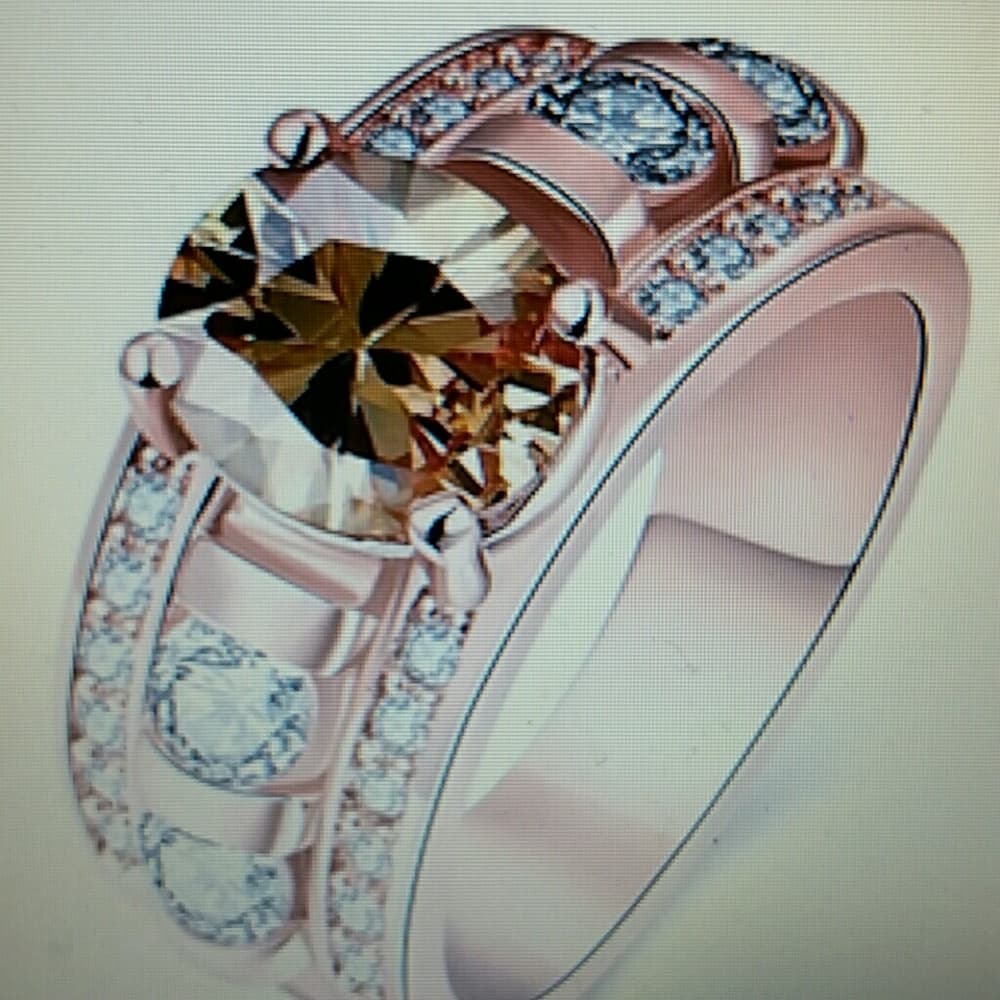 Rose Gold Plated Ring Cubic Zirconia Ring