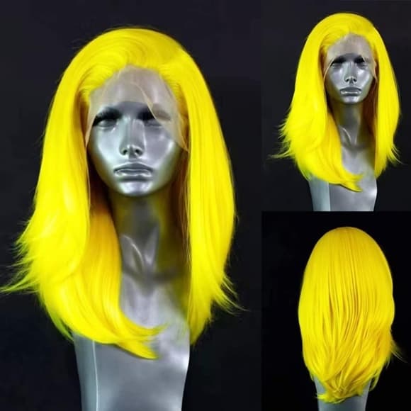 Yellow Beauty Lace Front Wig - Thumbnail 4