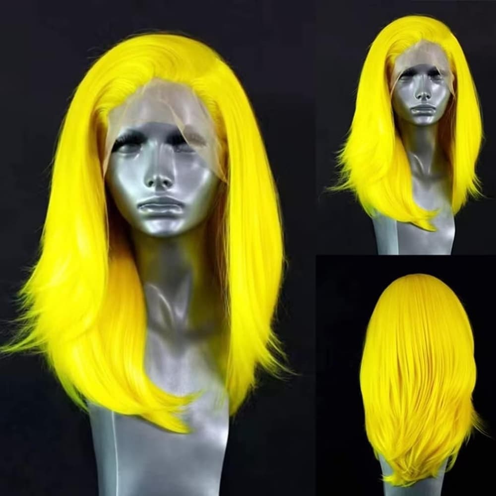 Yellow Beauty Lace Front Wig - Thumbnail 3