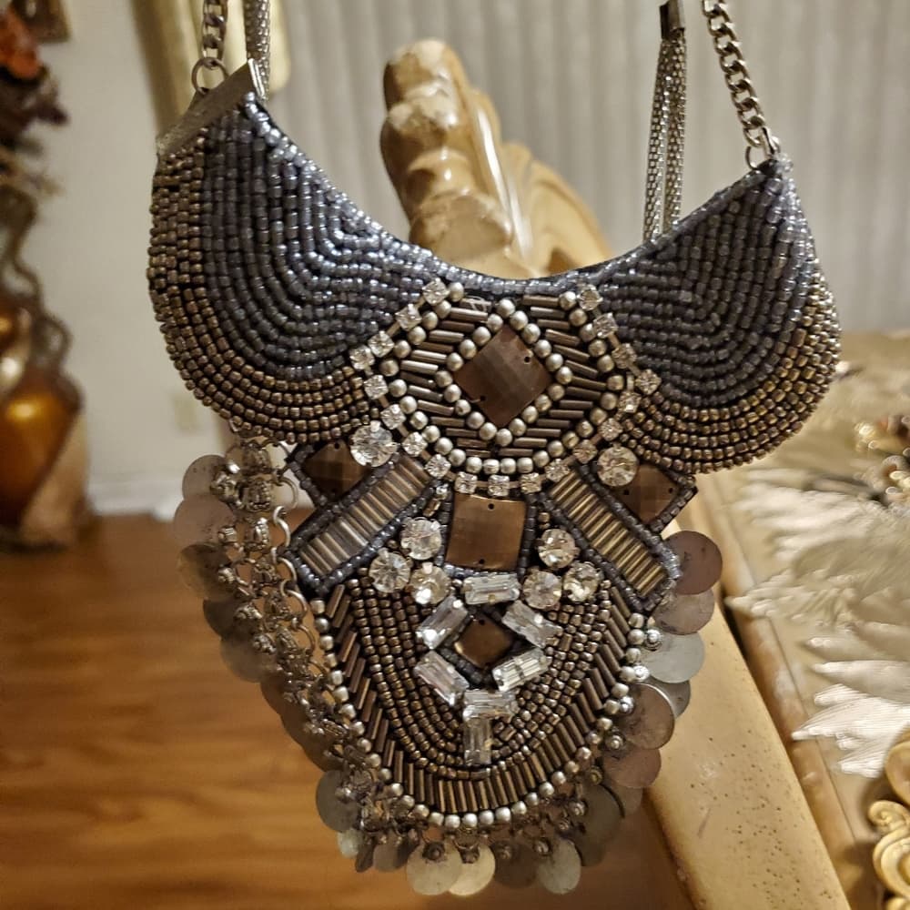 Silver Exotic Hanging Necklace - Thumbnail 6